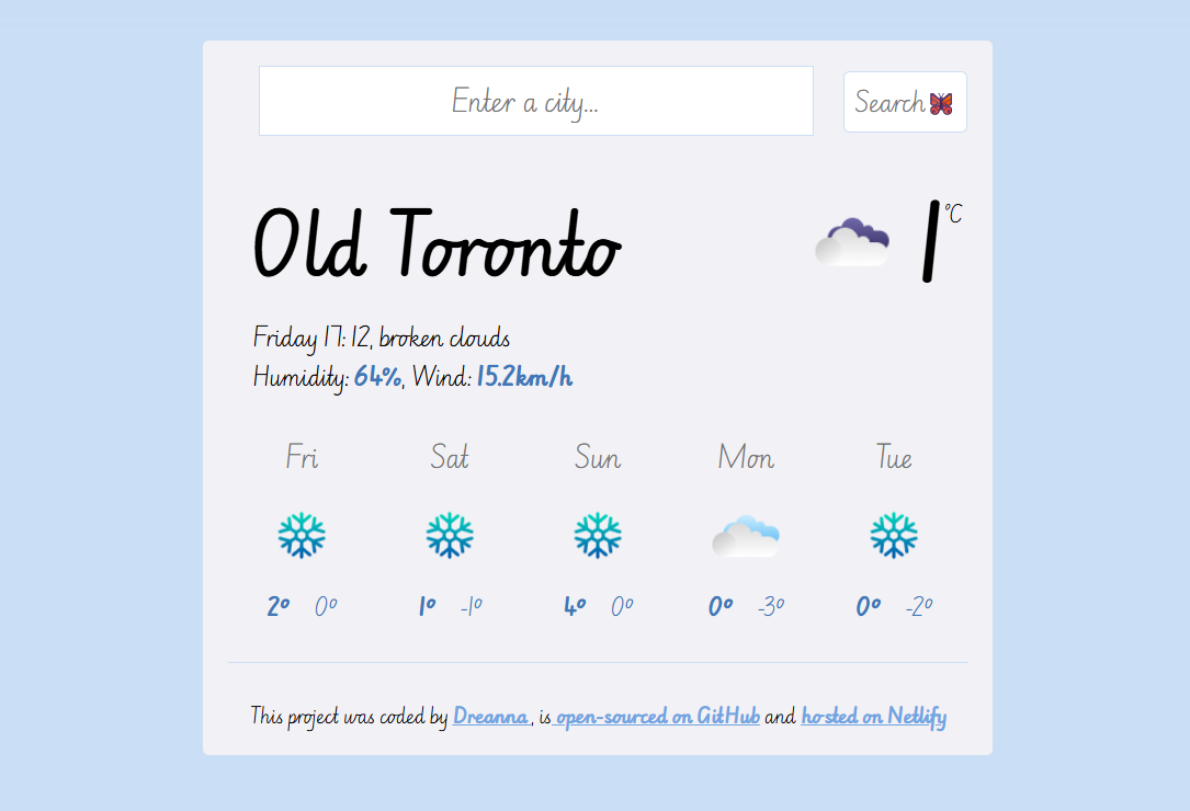 Weather Forecast App Project